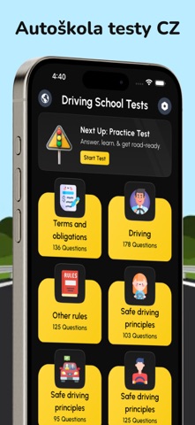 Driving school tests (CZ) Screenshot 1 of 5