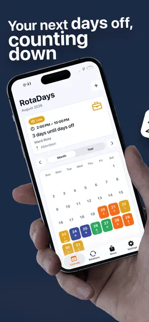 RotaDays: Shift Work Calendar screenshot 1