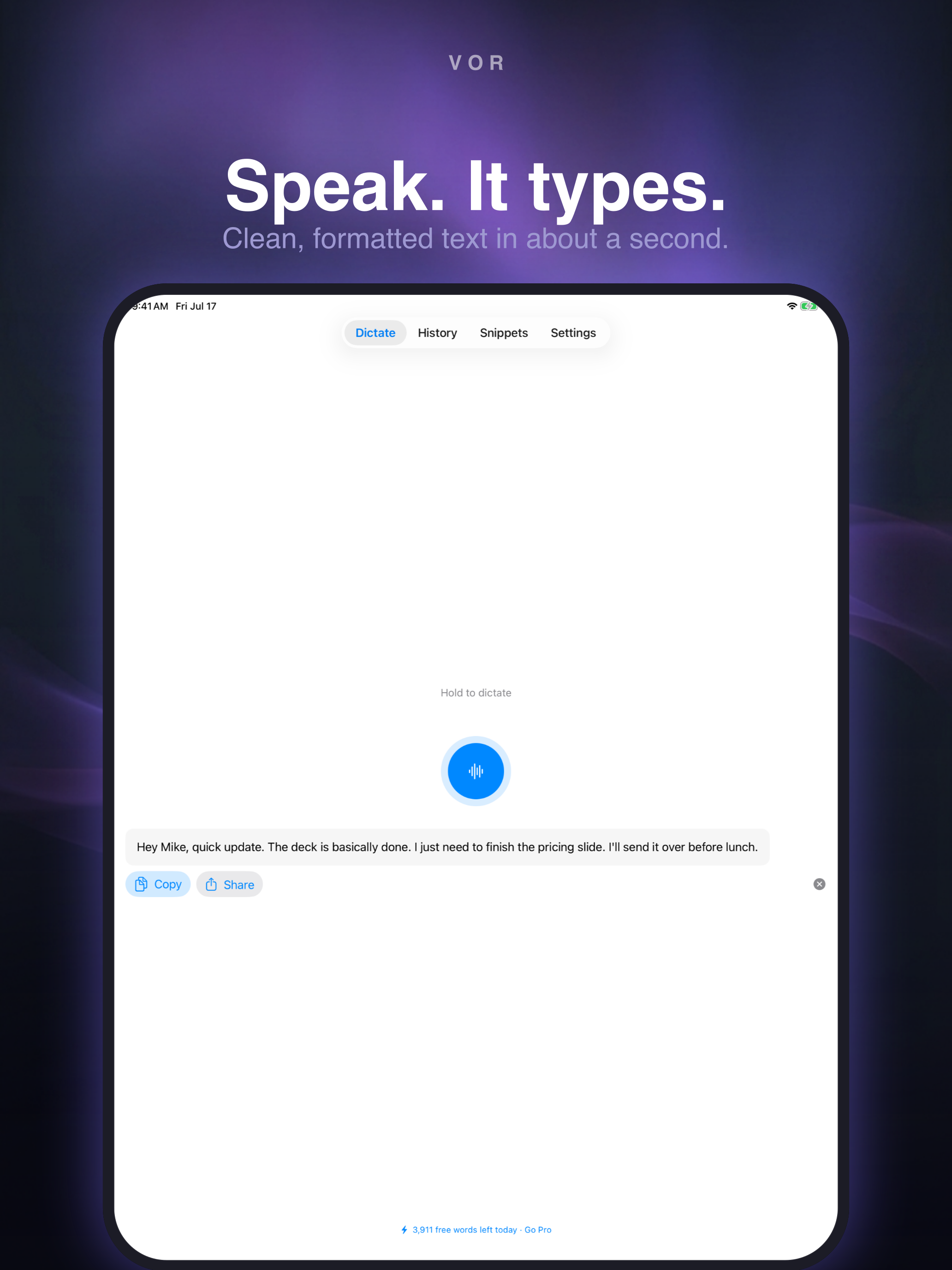VOR: Voice to Text screenshot 5