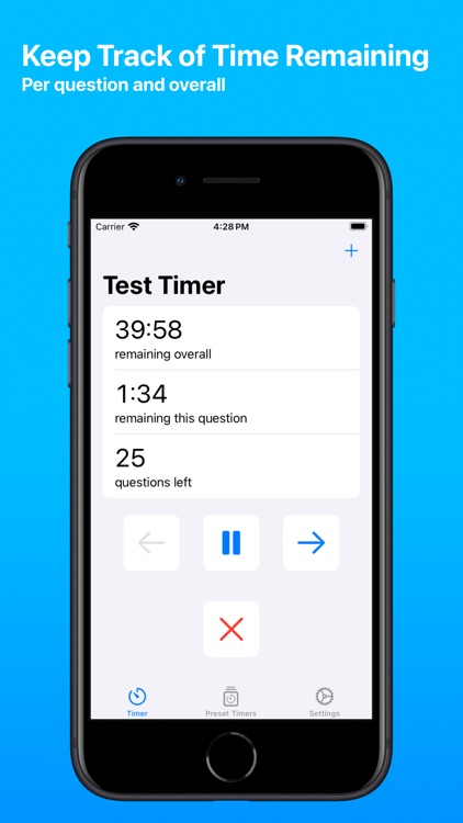 Test Timer - Monitor Your Time