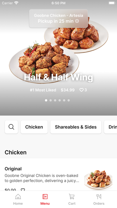 Goobne Chicken iPhone screenshot 2 - Food & Drink app