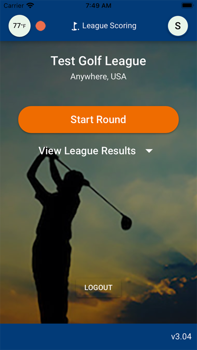 Men's Golf Night Screenshot