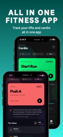 Liftx - Gym Workout Tracker iPhone screenshot
