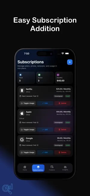 Subscription Manager : Paylio screenshot 2