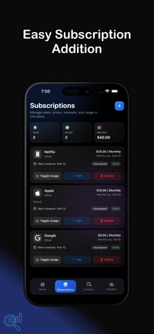 Subscription Manager : Paylio Screenshot 2 of 3