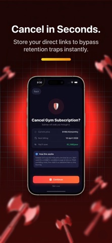 SubAxe: Subscriptions & Bills screenshot