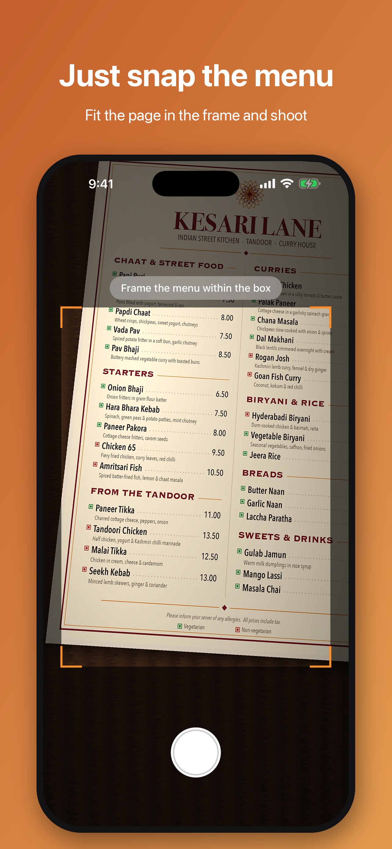 Screenshot 1 of MenuPlus: Menu Photo Search