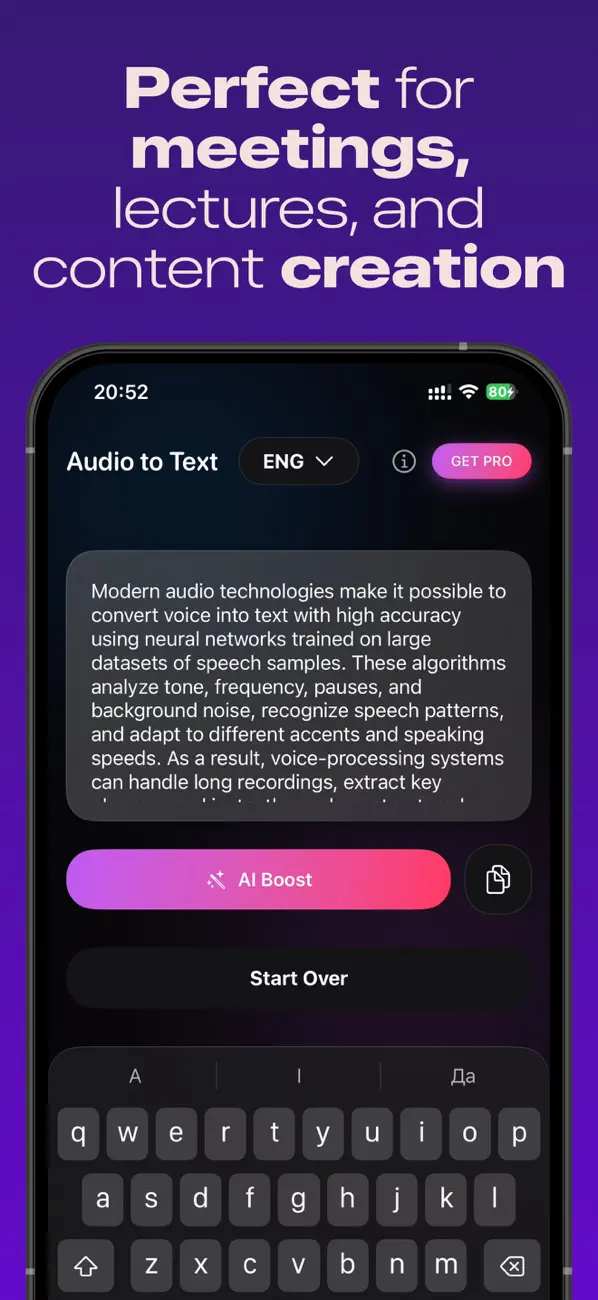 #4. VOTT: Transcribe Voice to Text (iOS) โดย: ARTCOAST LLC