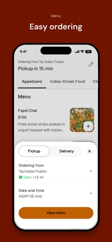 Taj Indian Fusion iPhone screenshot