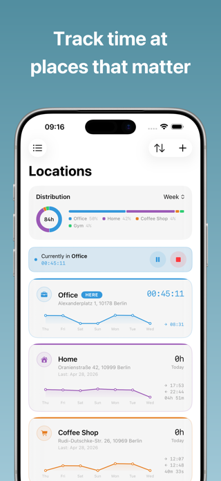 Time Tracker - Geofy Screenshot 1 of 7