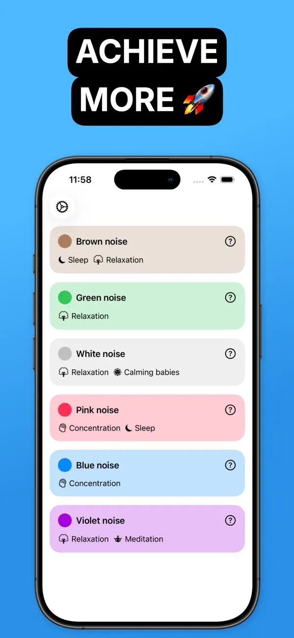 #6. ADHD Noises - Focus & Sleep (iOS) 由: Natalia Jakubczyk-Gajewska