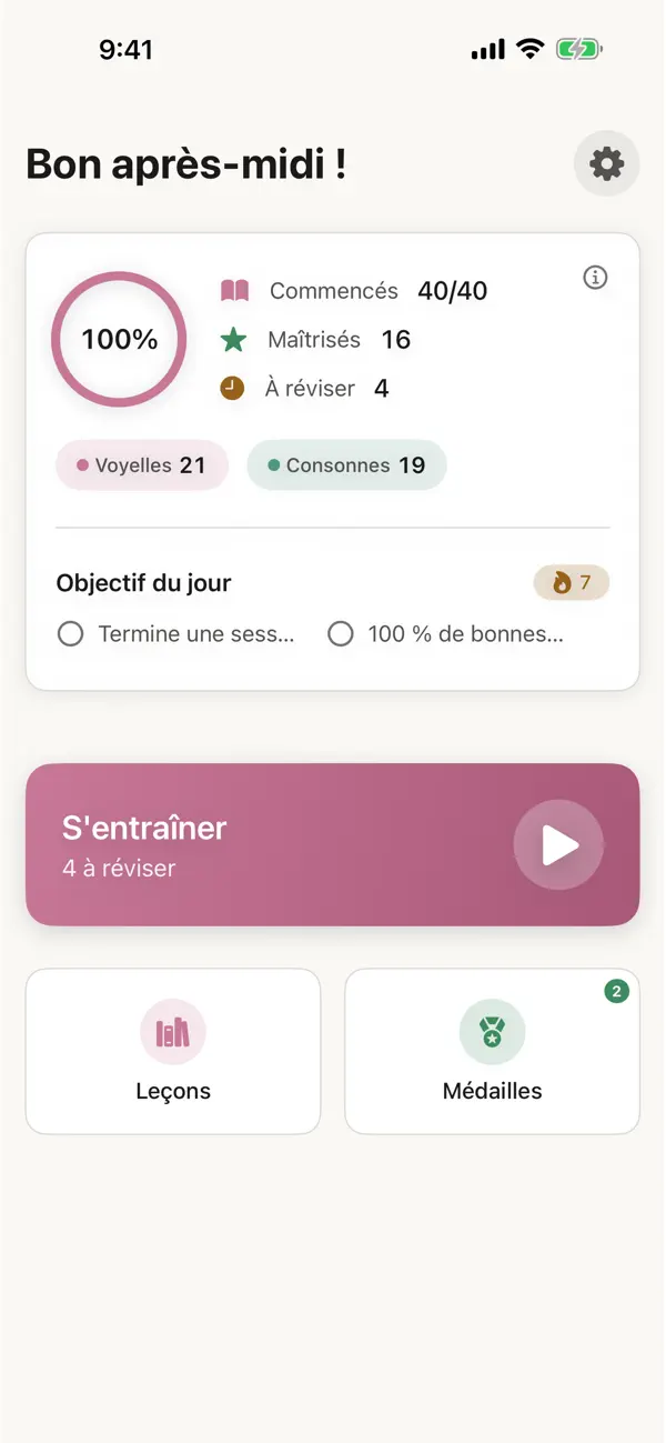 Screenshot #1 pour Hangul: Alphabet Coréen Facile