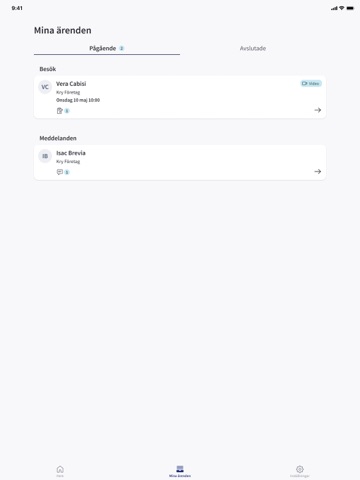 Vårdbesök online iPad screenshot 3