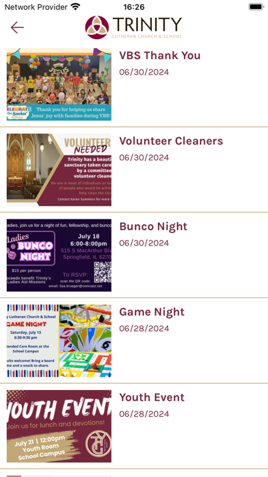 Trinity Lutheran Springfield Screenshot
