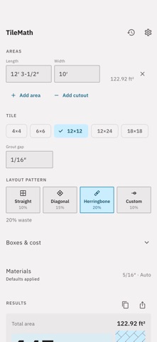 TileMath: Tile Calculator Screenshot 3 of 5