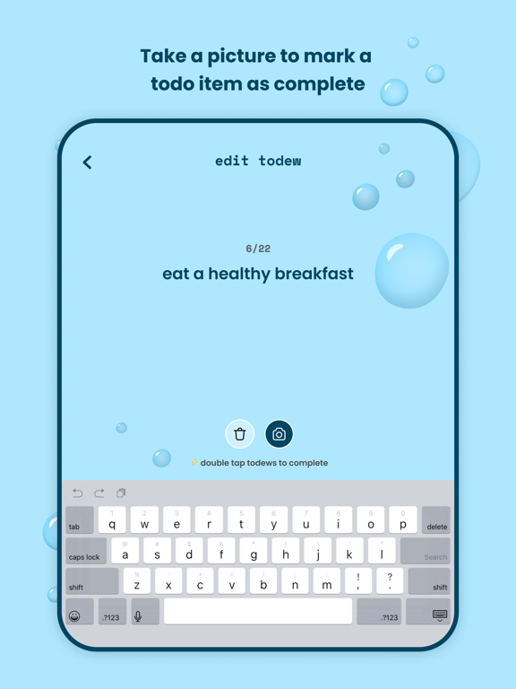 Todewy: Visual Daily Planner iPad screenshot 4 - Health & Fitness app