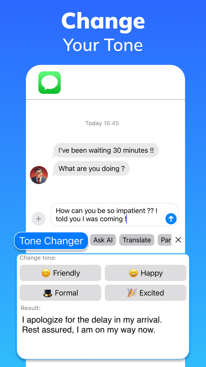 AI Keyboard Extension TypeBot