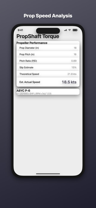 Propeller Shaft Torque Calc Screenshot 3 of 3