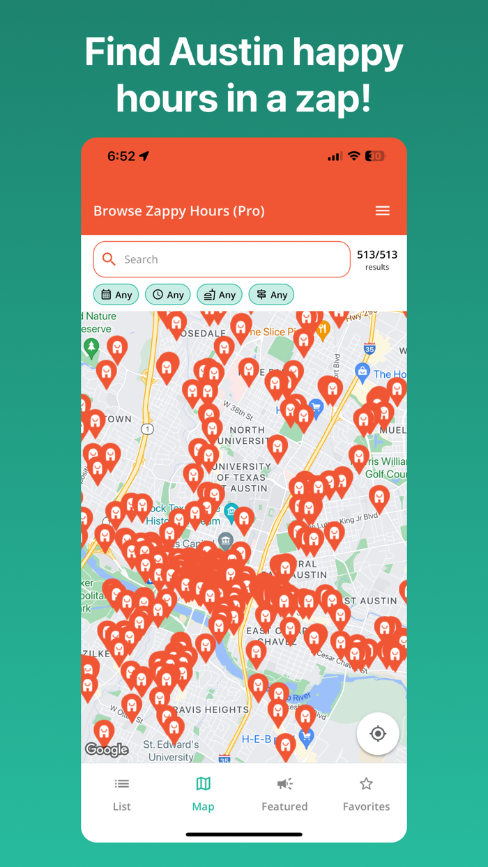 Zappy Happy Hour Finder
