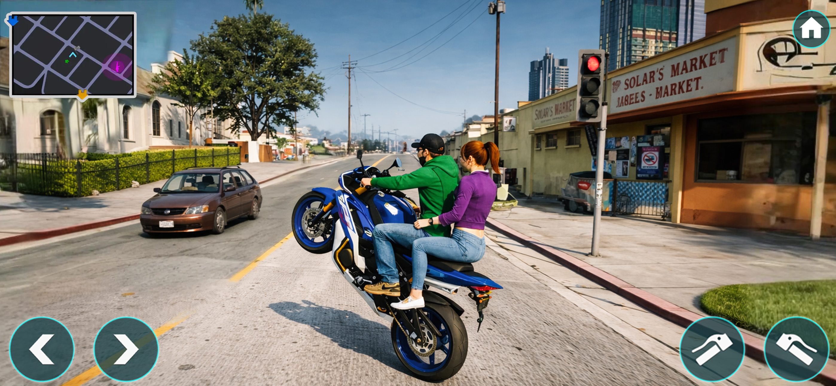 Street Bike Game: Moto Wheelie