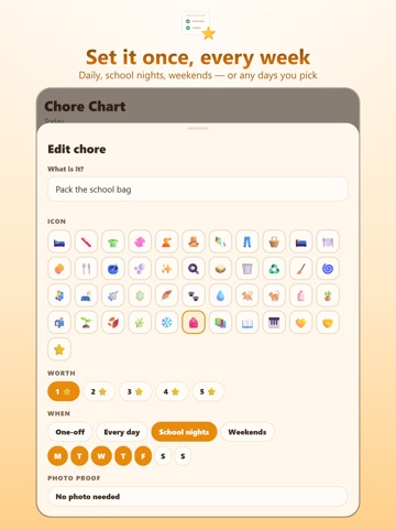 Chore Chart: Kids & Allowance iPad screenshot
