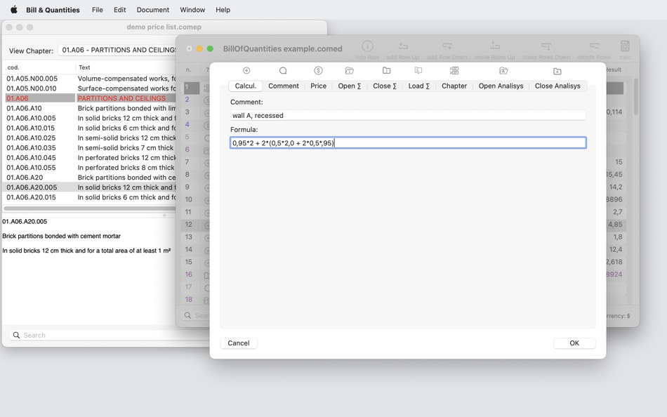 #5. Bill & Quantities (macOS) 由: Marcello Brocato