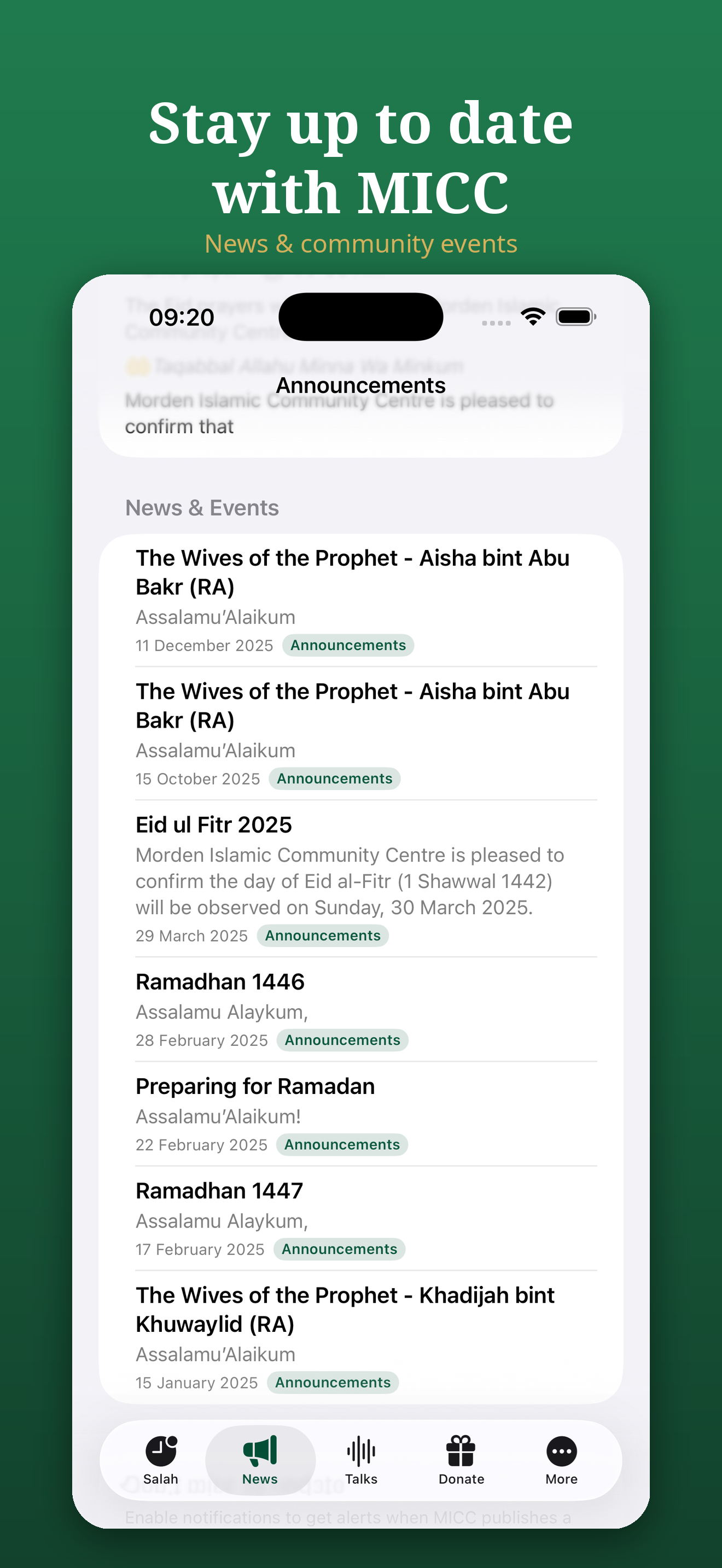 MICC - Morden Islamic Centre screenshot 3