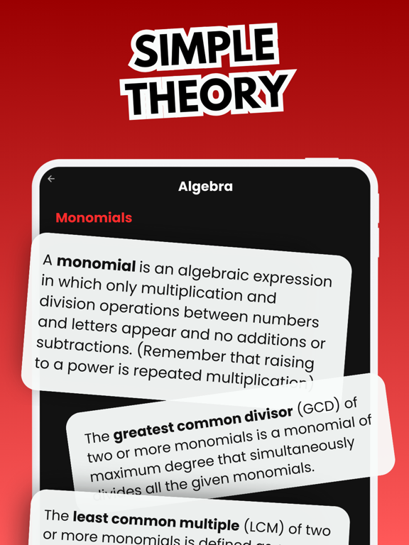 Math Master Arithmetic Algebra iPad screenshot 4 - Education app