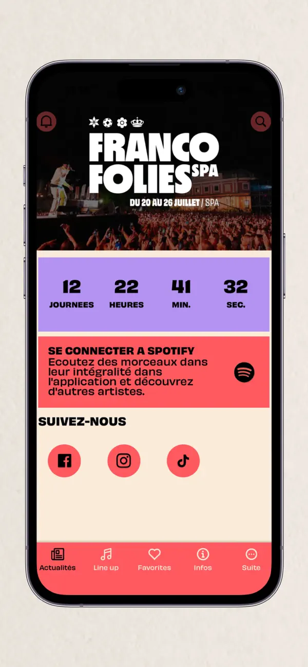 Screenshot #1 pour Francofolies de Spa