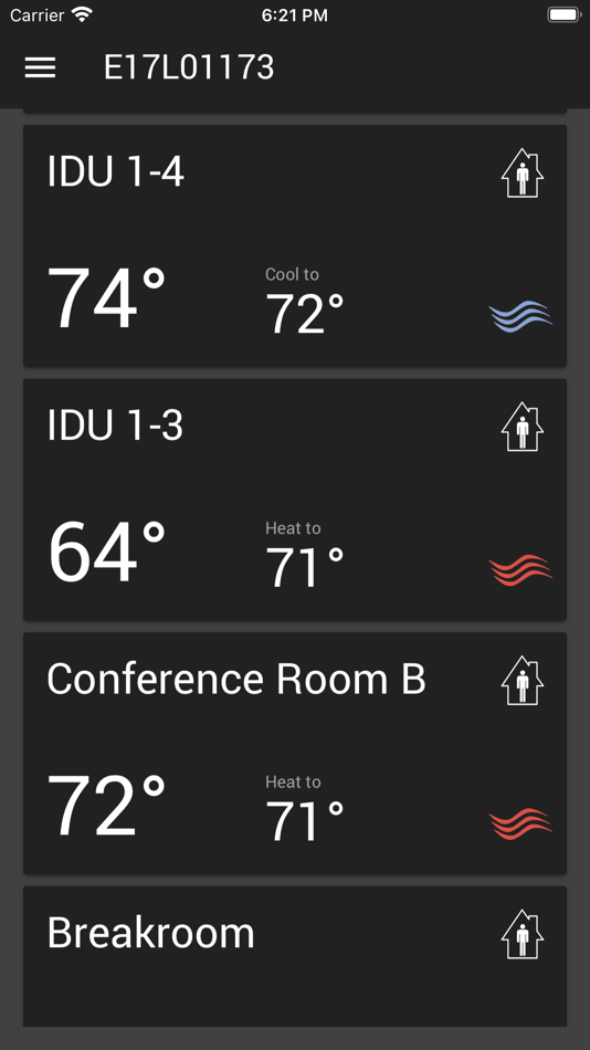 #1. Trane BAS Occupant (iOS) 게시자: TRANE U.S. INC