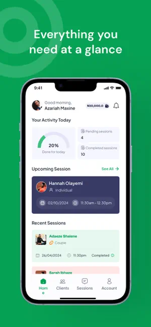 Caregiver App - Mytherapist.ng screenshot 1