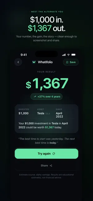 Whatifolio screenshot 2