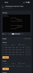Calculate CNC: Lathe G-Code screenshot