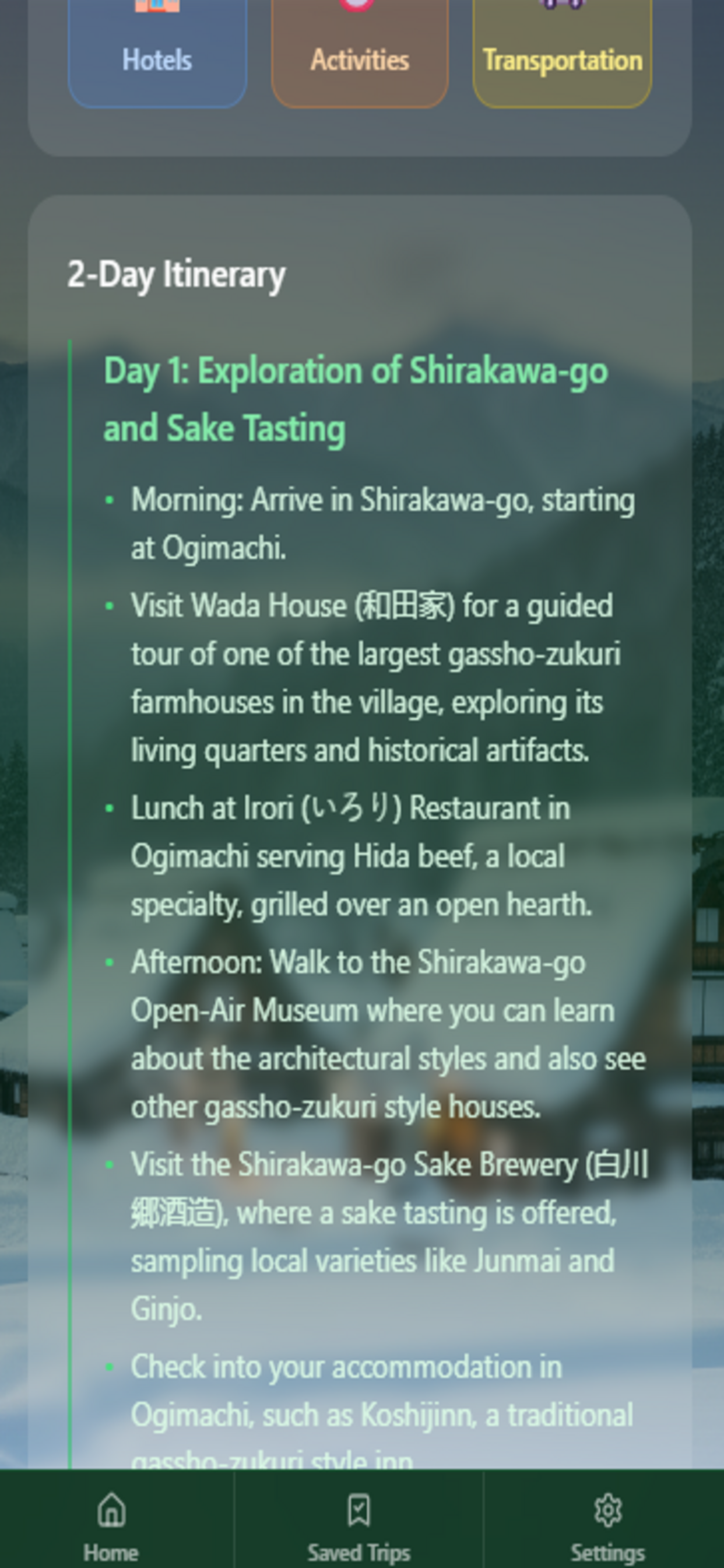 Shirakawa-go Guide - Trip Plan