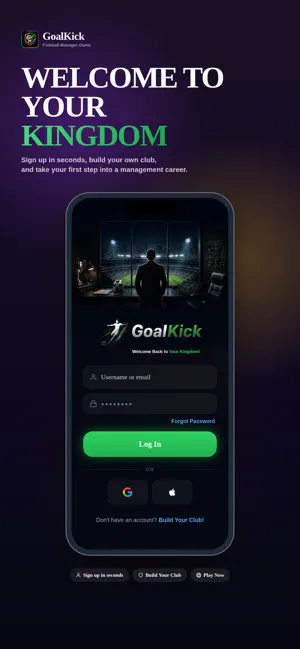 GoalKick: Soccer Manager screenshot 1