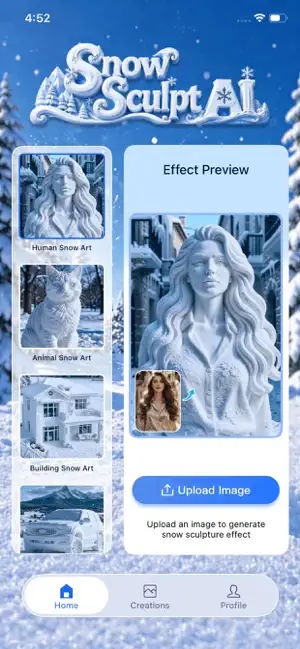 SnowArt AI iPhone screenshot 1
