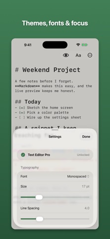 Text Editor screenshot