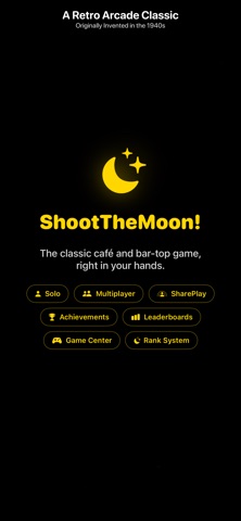 Shoot The Moon! - Retro Arcade iPhone screenshot