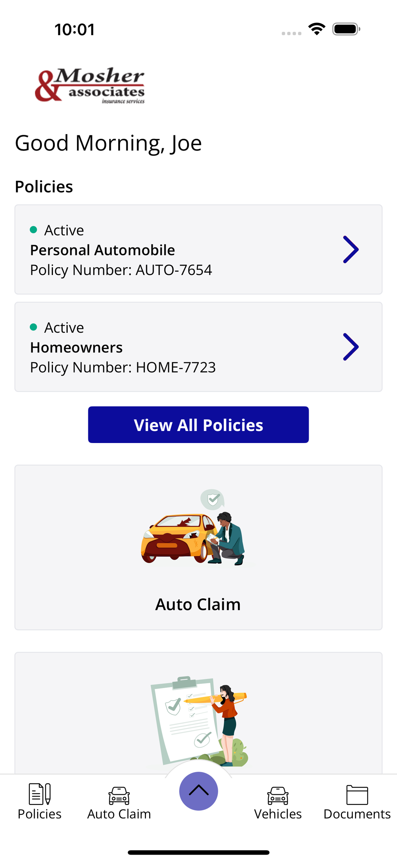 Mosher & Assoc Online screenshot 2