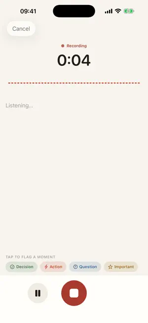 Debrief: AI Meeting Notes screenshot 2