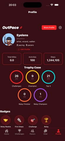 OutPace: Fitness Challenges iPhone screenshot