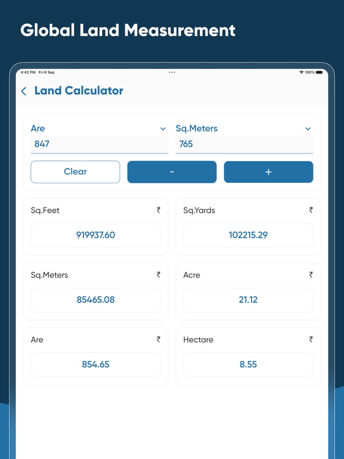 Land Area Calculators