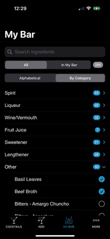 Casa Sedona Bar Guide screenshot