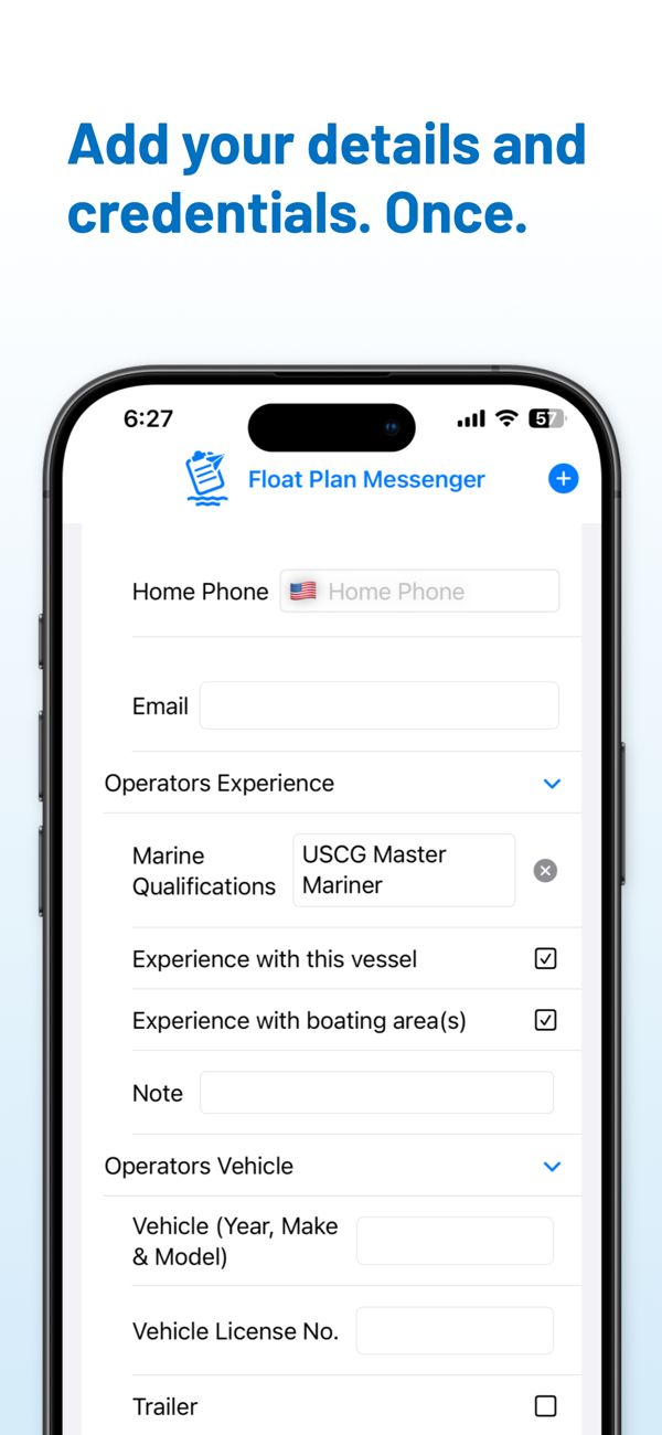 Float Plan Messenger - Float Plan Messenger 可让您在出海前快速