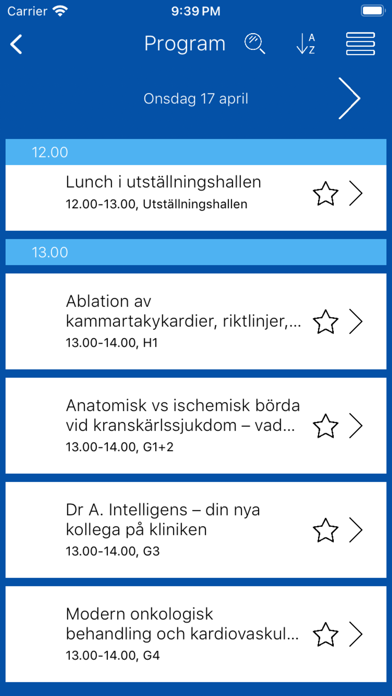 Kardiovaskulära Vårmötet Screenshot