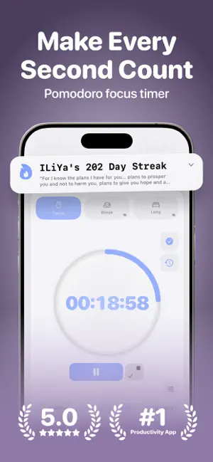 FocusHero - Pomodoro Timer screenshot 1