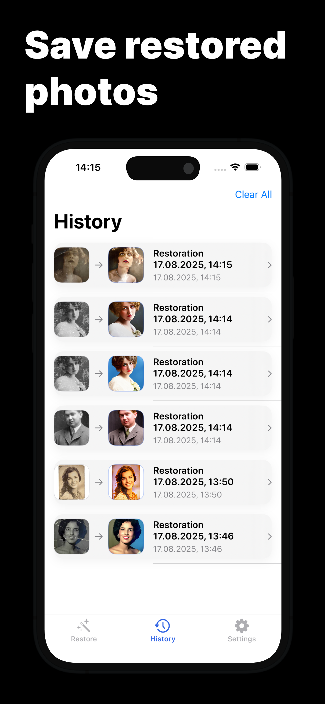 Restore Old Photos - Pixory AI screenshot 4