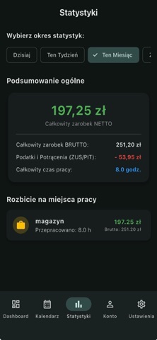 TimeWallet: Grafik i Zarobki screenshot