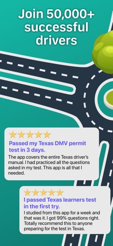 Texas DMV Permit Test・DPS 2026 iPhone screenshot