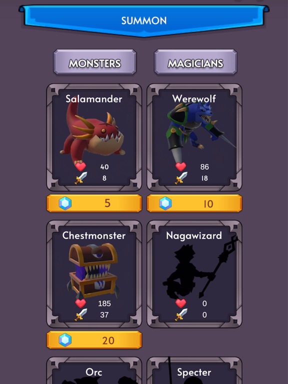 Screenshot #5 pour Merge Monsters & Wizards